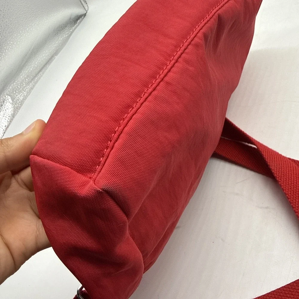 Kipling Angie Crossbody Bag Red Nylon Lightweight Purse